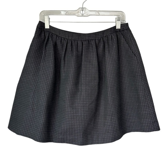 Halogen Gray Check Mini Skater Skirt, size 4 - Picture 1 of 10
